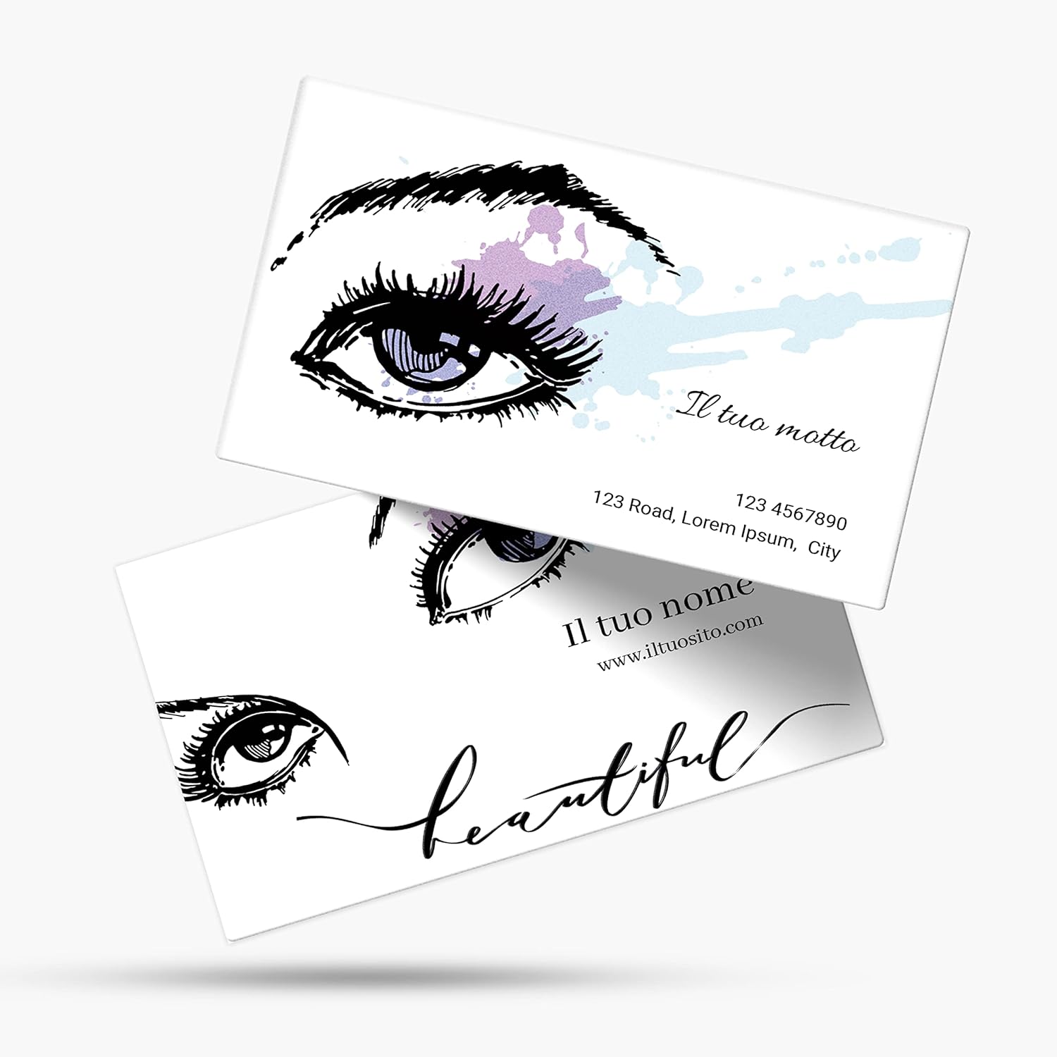 Biglietti da visita personalizzabili in cartoncino FSC, colori