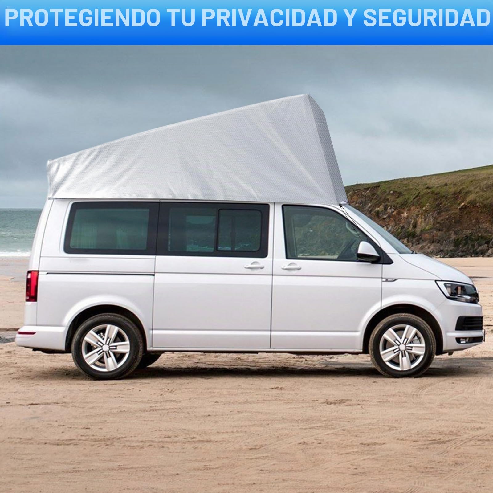 Protección de techo Abatible para VW California T5 T6, Tienda de Campaña con Techo de Protección contra la Intemperie para Dormir