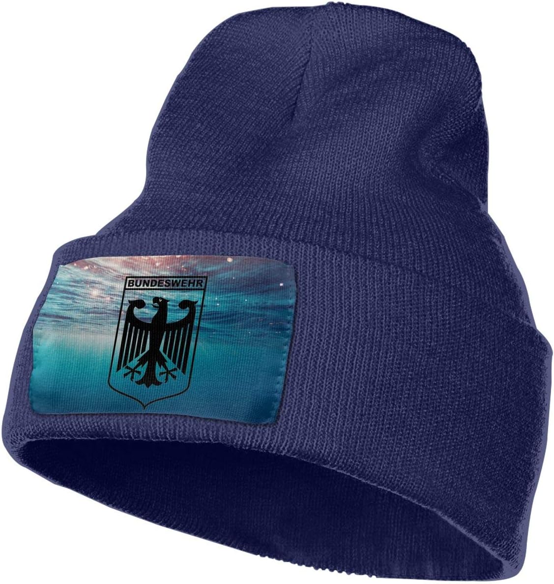 Helidoud Bundeswehr Logo with Text Winter Beanie Hat Knit Skull Cap for for Men & Women