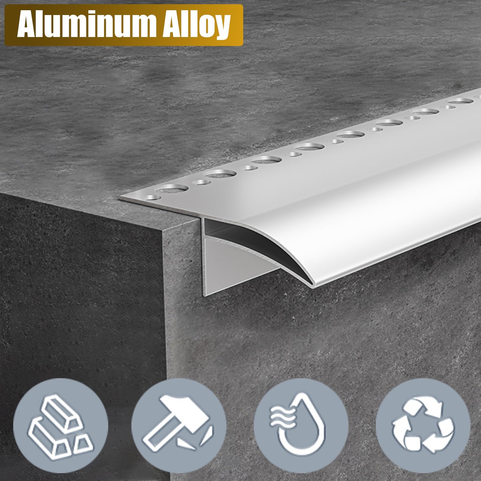 Genérico Deflectores de Lluvia de Goma para Ventanas, Protectores de Goteo de Goma Flexibles para Puertas Exteriores, bloqueadores de Agua para Ventanas, Deflector de Borde de Goteo de Aluminio para
