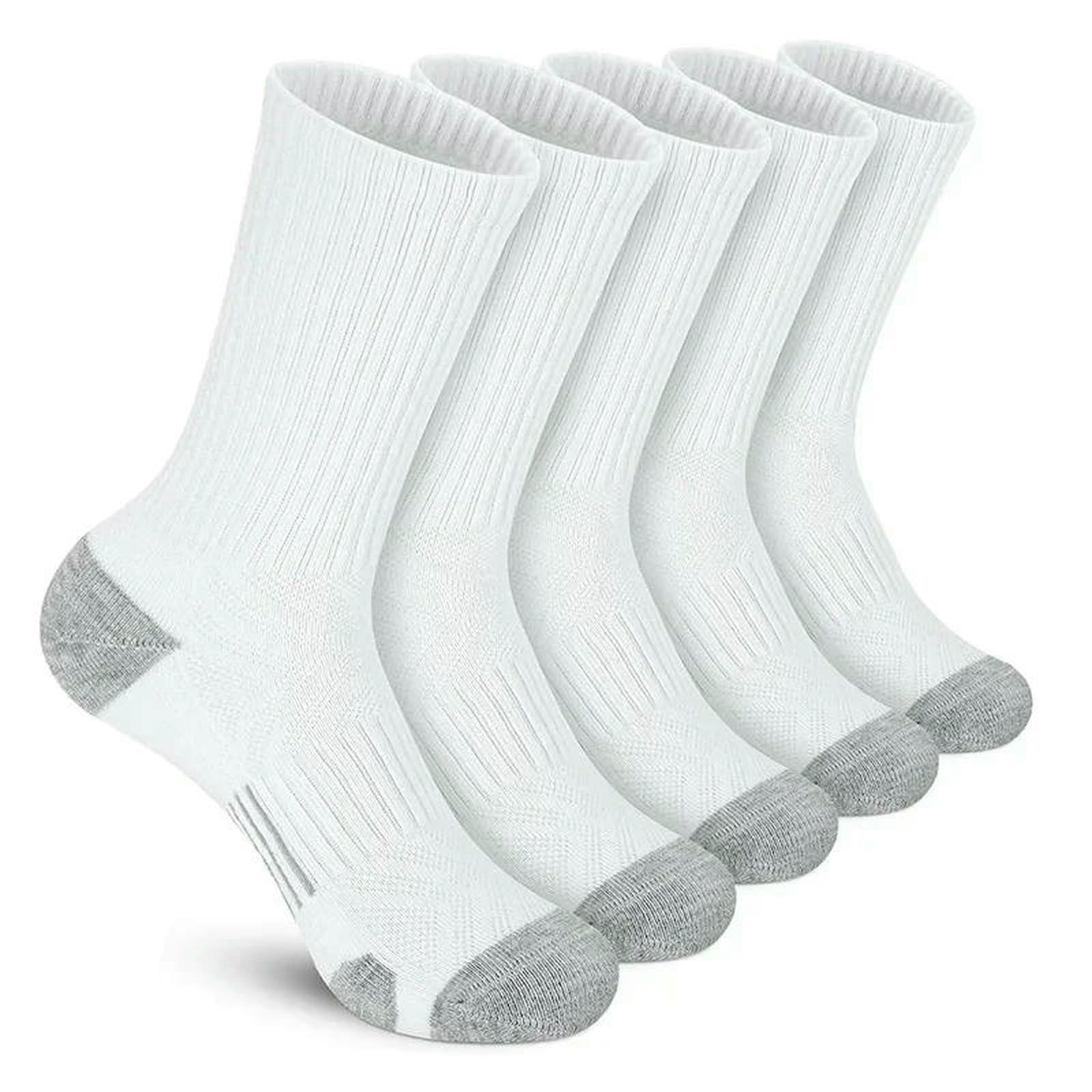 skarpety 5 par męskie skarpety sportowe sportowe do biegania łydki Performance Cushioned Breathable Outdoor Crew dla mężczyzn kobiet