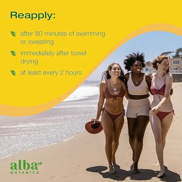 Alba Botanica Baby Sunscreen for Face and Body, Sheer Mineral Sunscreen Lotion, Broad Spectrum SPF 50, Water Resistant and Fragrance-Free, 3 Fl Oz (Packaging May Vary) 7