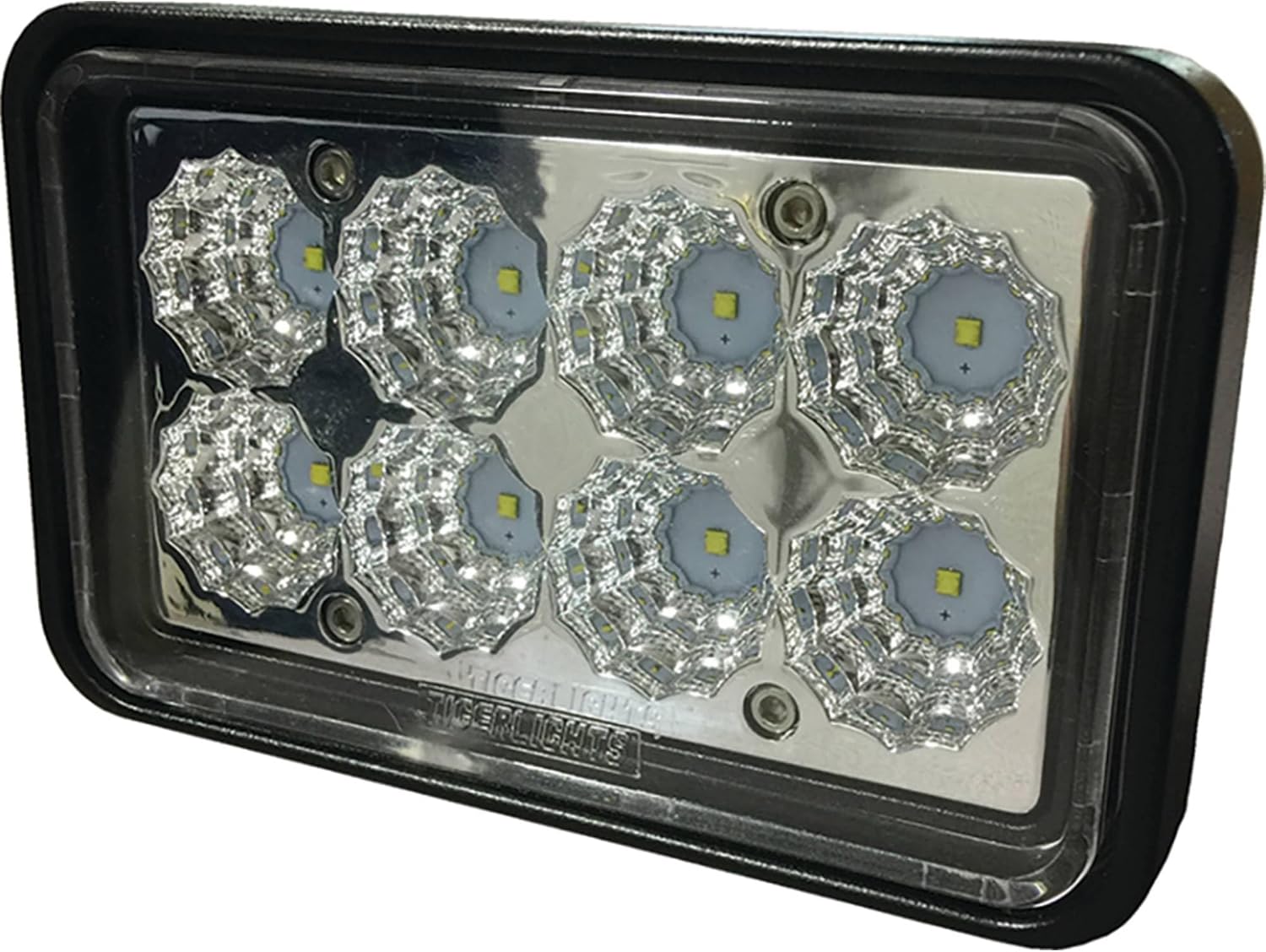 Rareelectrical Led Triangle Headlight Rear Work Light Kit Compatible With Bobcat S150 S175 S185 S205 S220 S250 S300 S330 751 753 763 773 Skid Steer Tl950 Tl650 Replaces 6661353 7259523 7259524