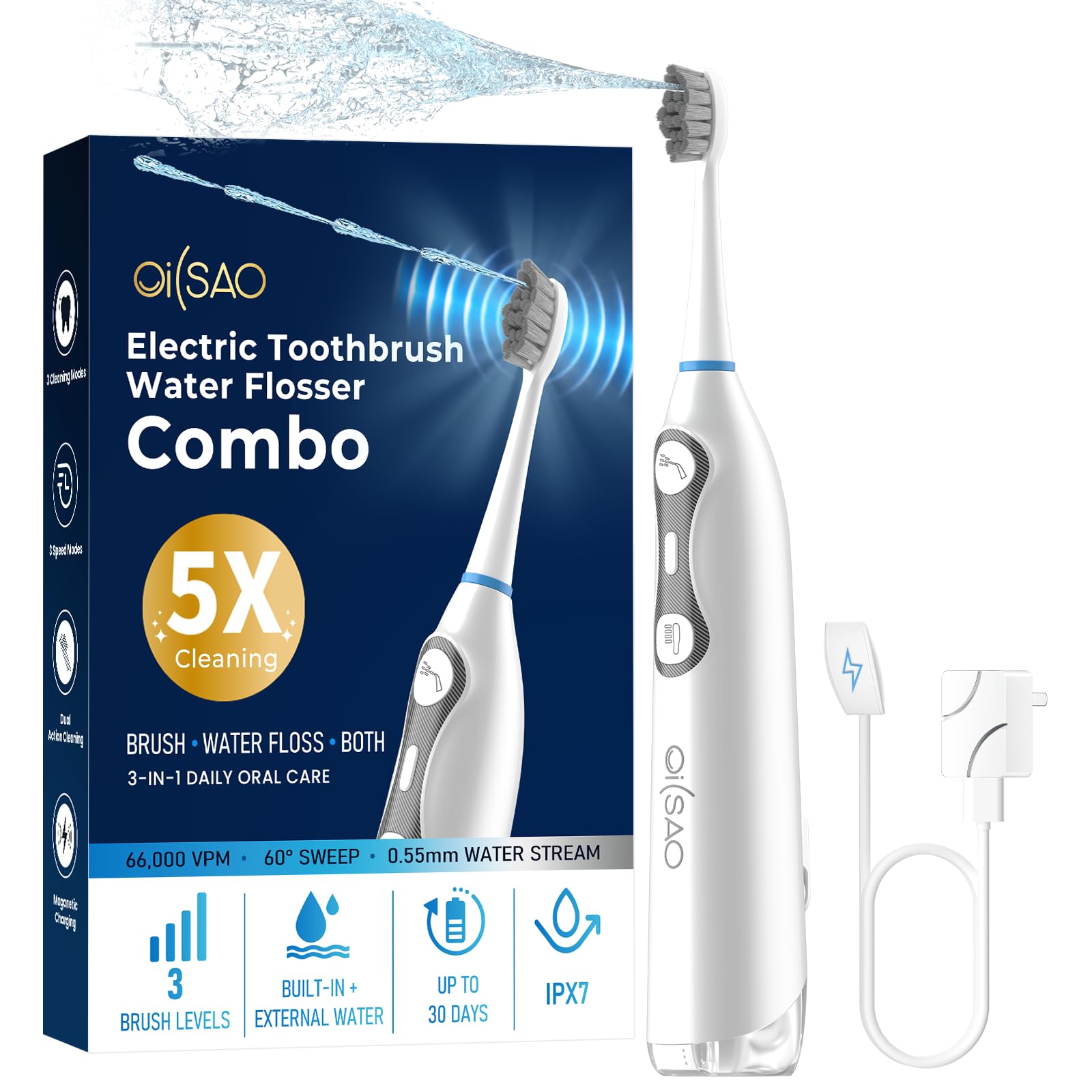Photo 1 of OILSAO Electric Toothbrush with Water Flosser