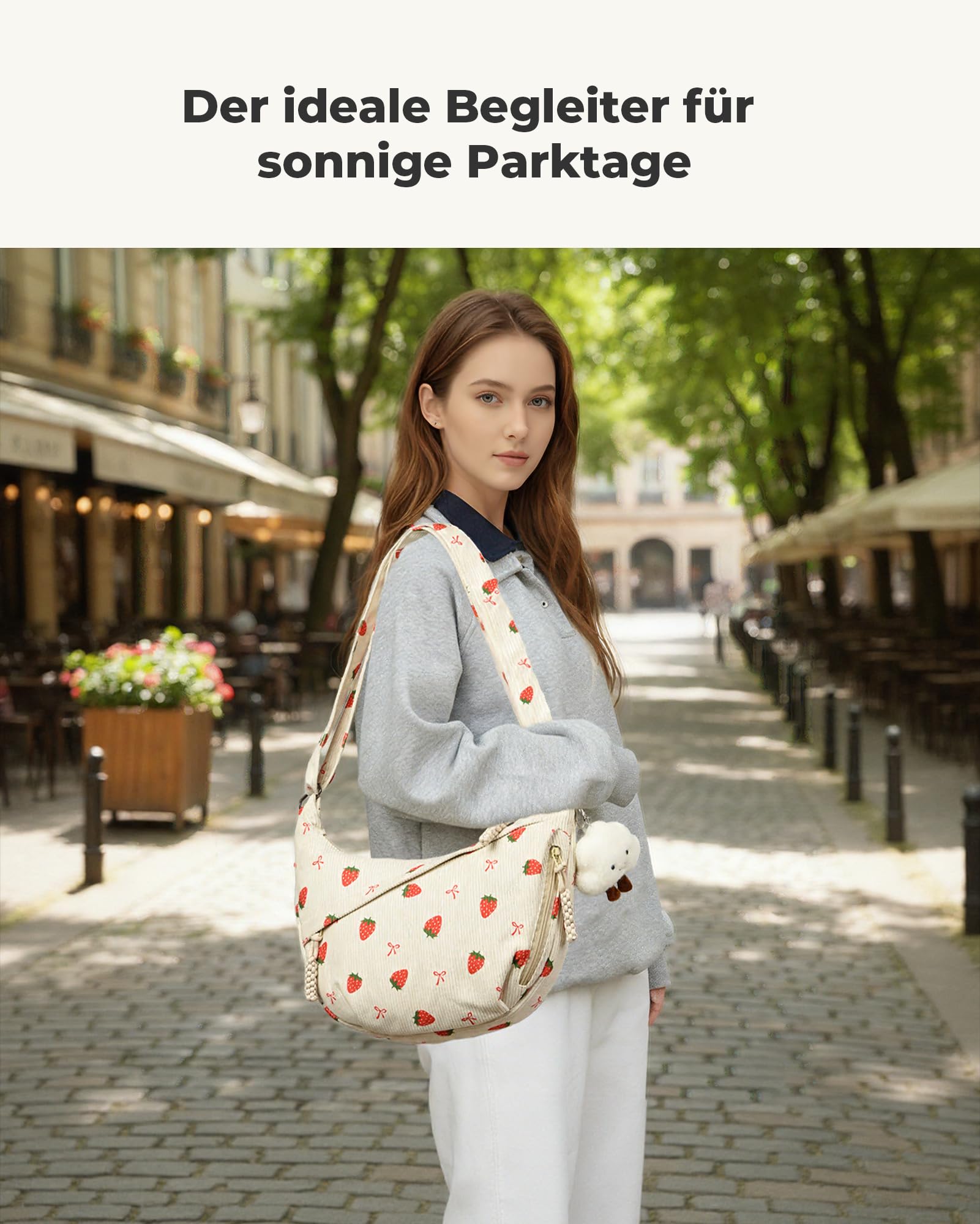 Micmores Umhängetasche Damen Halbmond Crossbody Bag Verstellbare SchultertascheIdeal für Arbeit Reisen Uni
