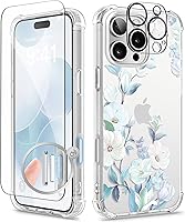 Vista 100 de GVIEWIN - Funda para iPhone 11 con protector de pantalla + protector de lente de cámara, cubierta protectora transparente suave de poliuretano