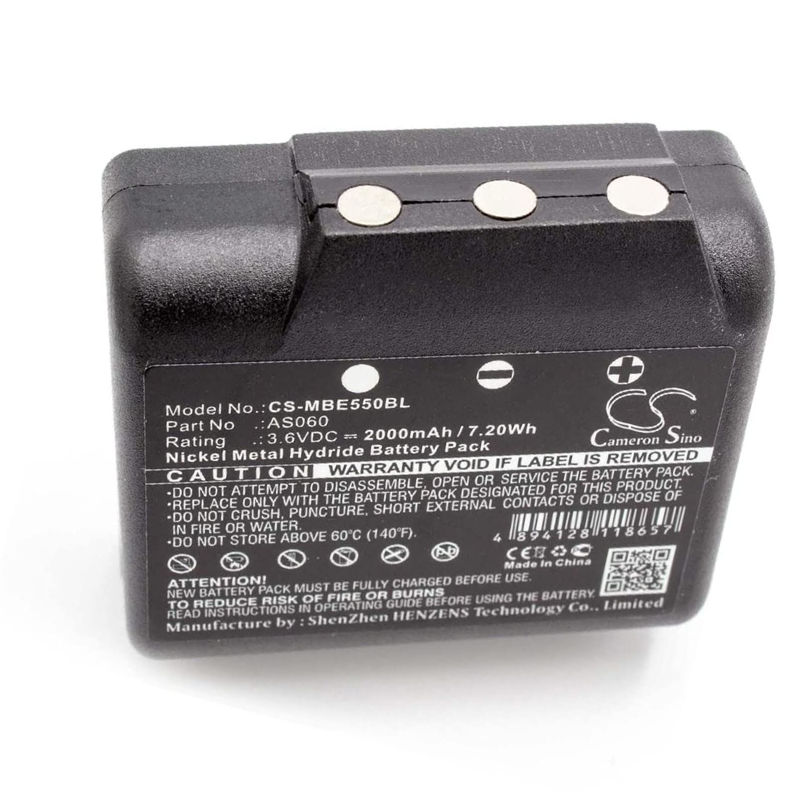 Batteria di ricambio 2000 mAh 7.20 Wh compatibile IMET BE3600 BE5500 M550 Ares Thor Zeus M550S Crane Remote Control