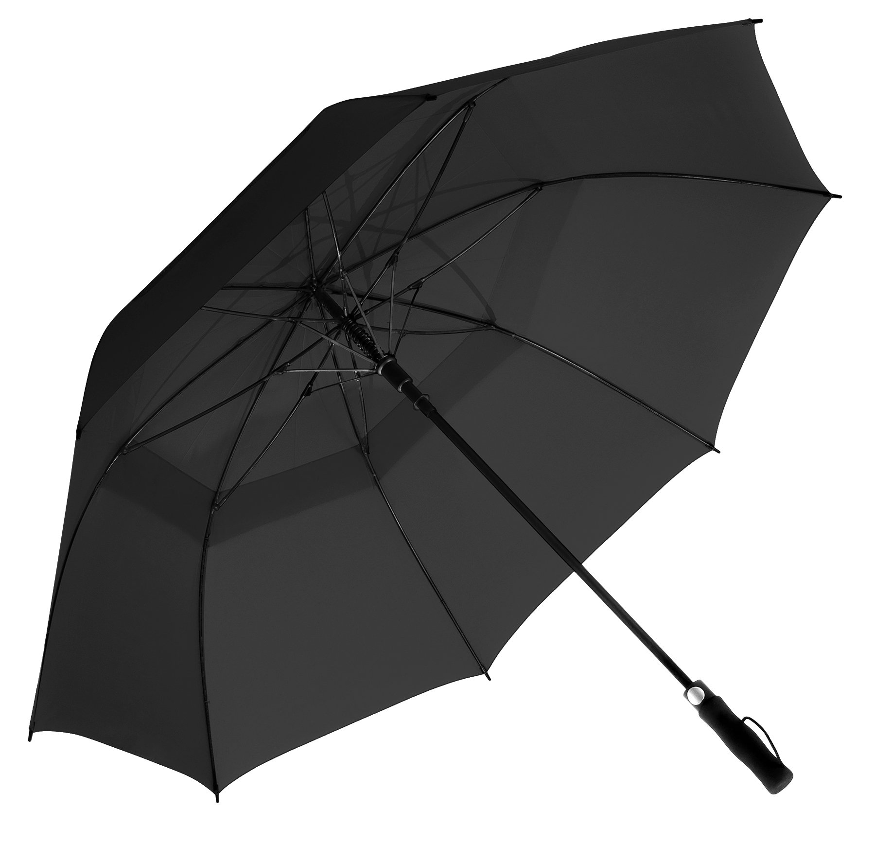 EEZ-Y Golf Umbrella with Extra Large 62 Inch Windproof Canopy - Auto Open Sturdy and Lightweight