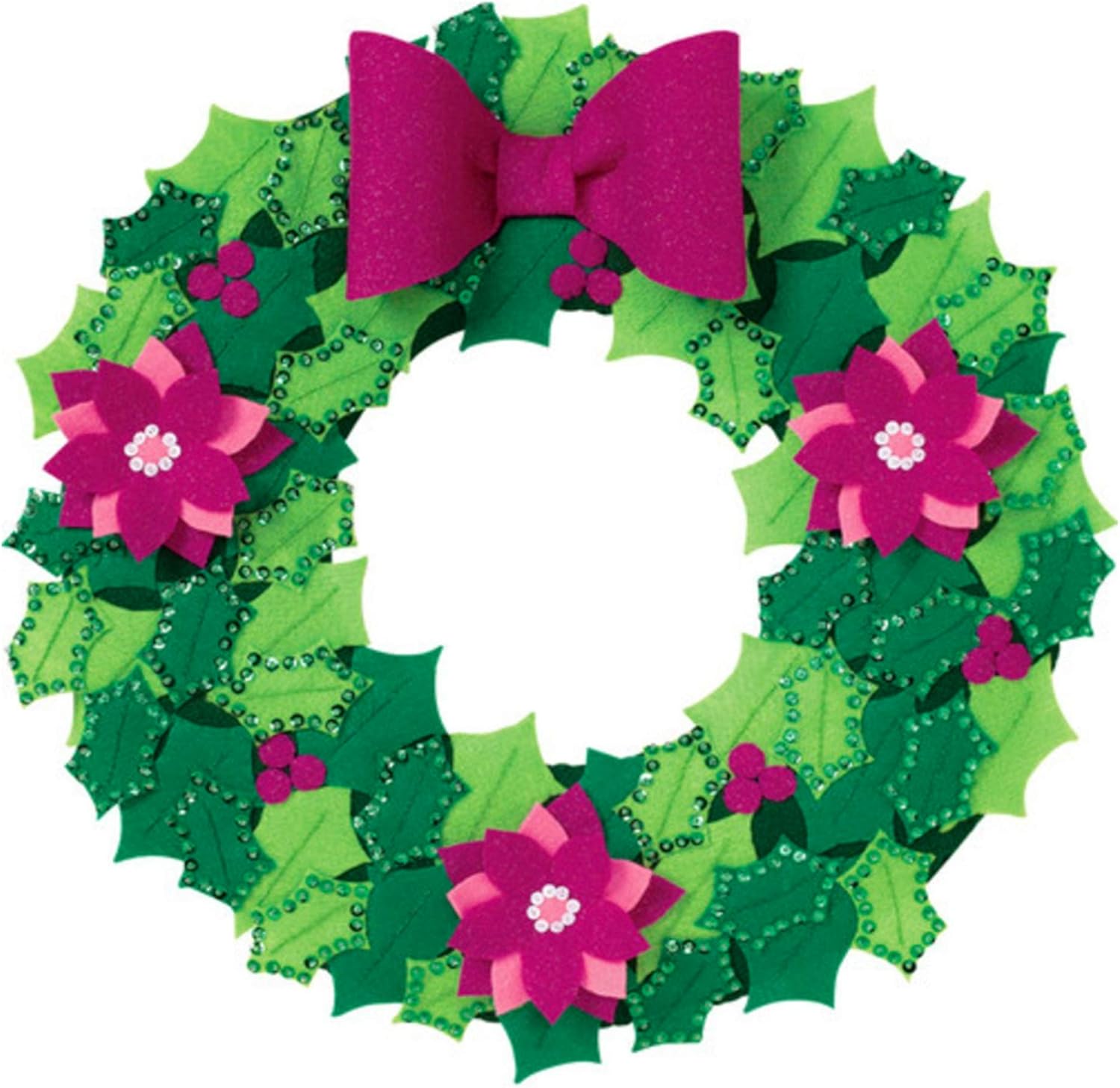 Dimensions(R) 16 Inch Felt Applique Kit - Holiday Wreath