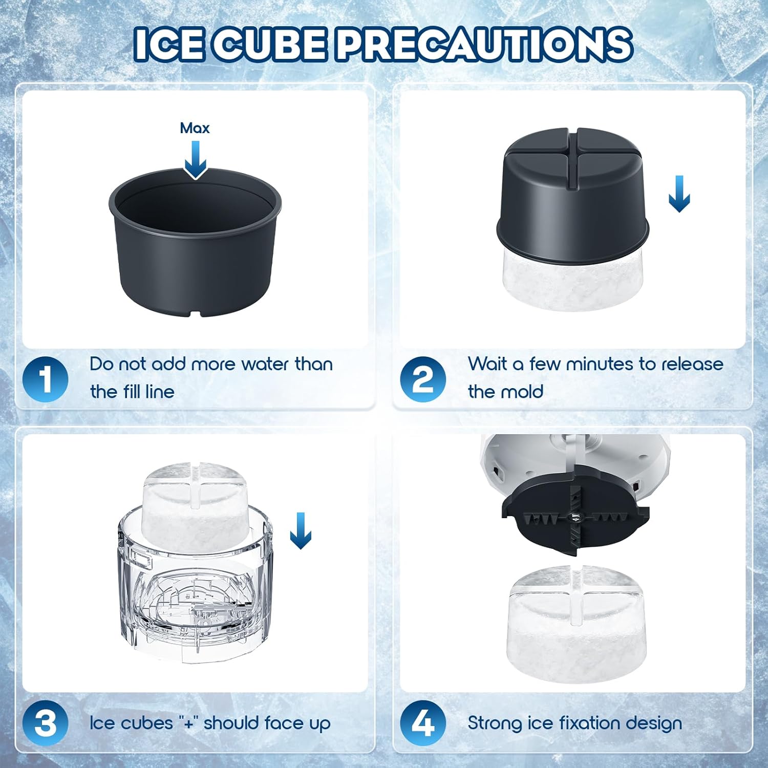 Shave Ice Attachment for Kitchenaid Stand Mixer, Shaved Ice Machine for Kitchen aid with Coarse and Fine Blades, 8 Ice Cube Molds, Snow Cone Maker