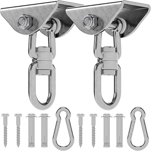 Kit de suspension rotatif à 360°, robuste capacité de 544,3 kg, crochets de susp