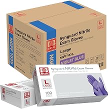 Jointown Basic Nitrile Exam Gloves, Violet Medical Gloves Disposable Latex Free Powder-Free For Exam, Food Prep Cleaning