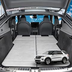 Non Inflatable Car Mattress for Ford Explorer Car Camping Mattress Upgraded Foldable Trunk Sleeping Pad with Storage Bag