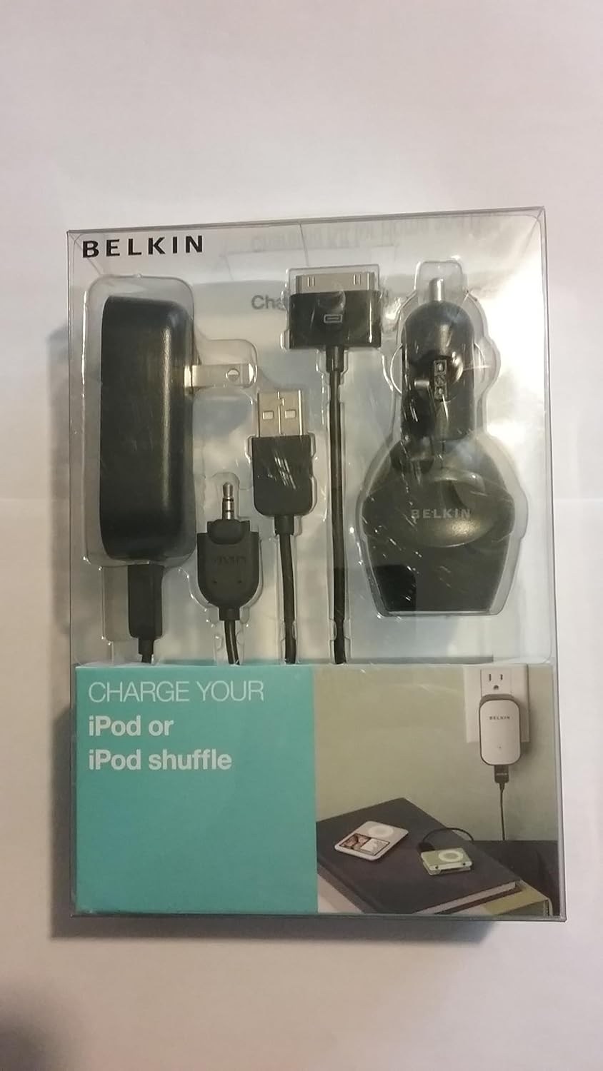 Generic Belk Charger for iPod or iPod Shuffle, Black, v1200