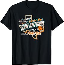 NCAA Final Four 2025 Basketball San Antonio Texas Black T-Shirt