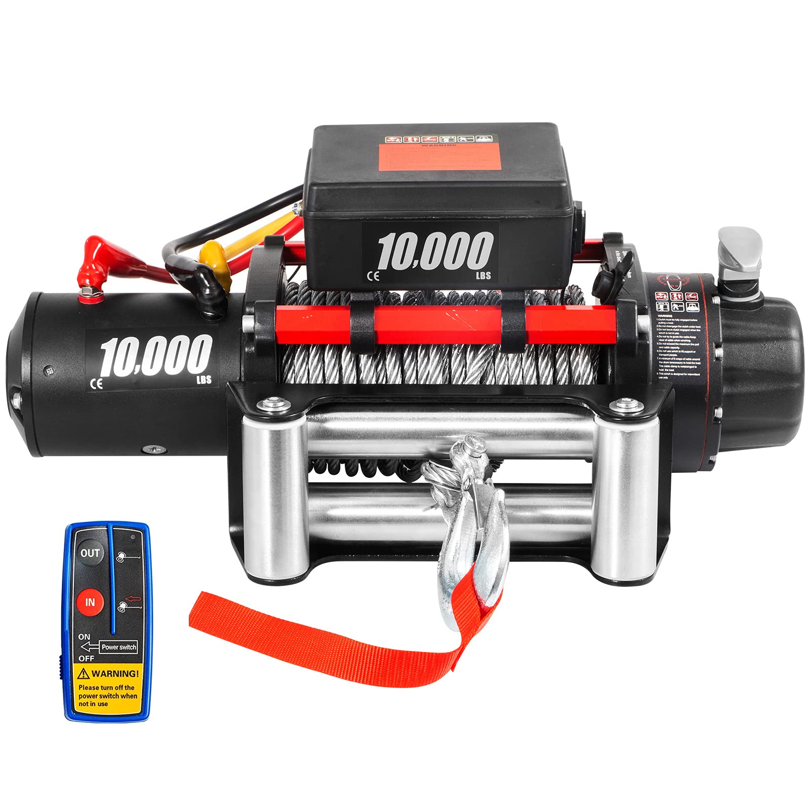 Buy VEVOR Electric Winch 10000lb Load Capacity Truck Winch Compatible