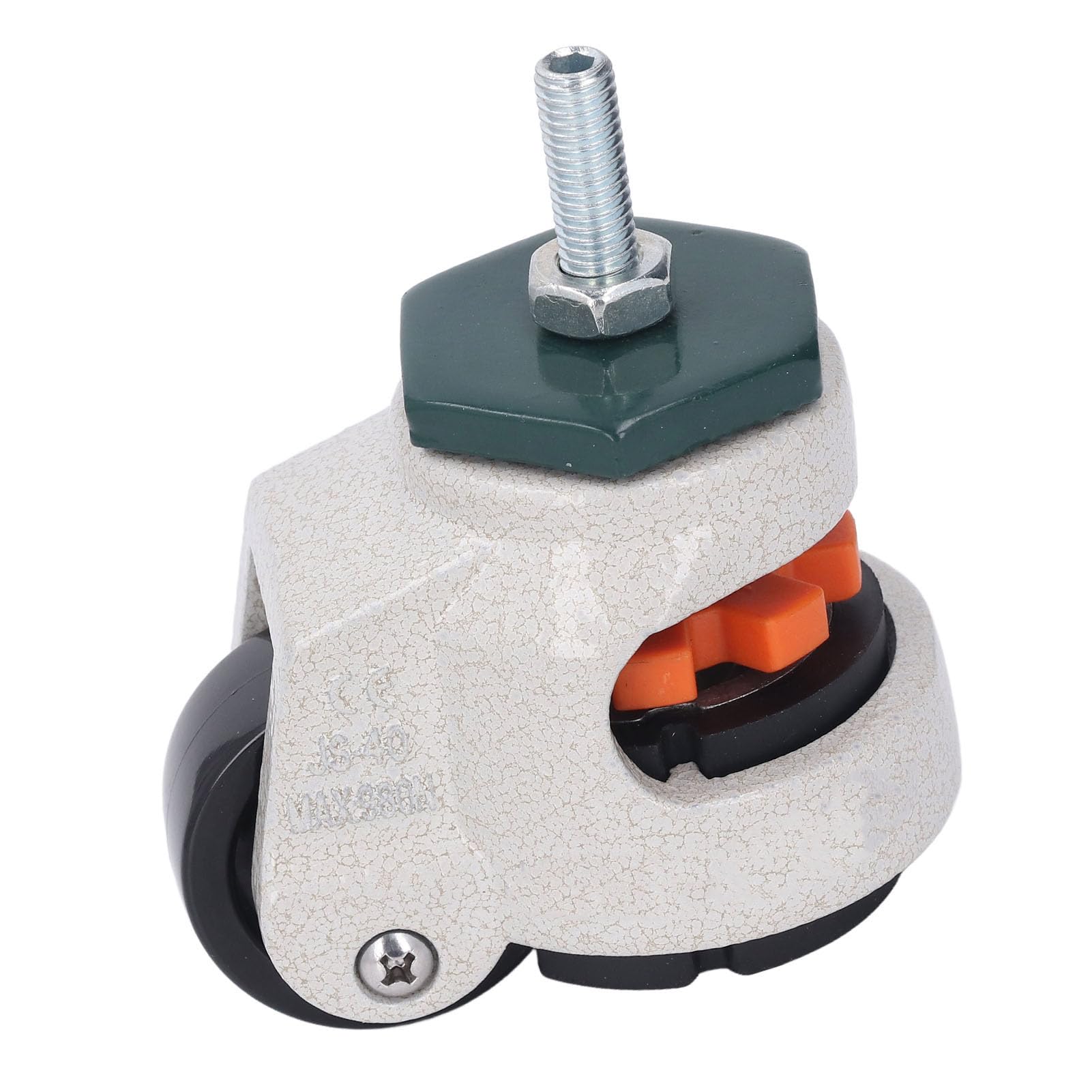 Denash Nivellierungsstamm Caster -Einstellbarhöhe -Nivellierungsmaschine Stamm Caster für Workbench, 40 Mm Außendurchmesser M8 Gewindestab Gummi Basis