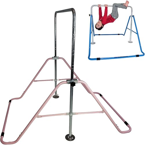 JUNGLE KIDS Gimnasio Horizontal Colgante Mono Bar Gimnasia Patio Interior Rosa
