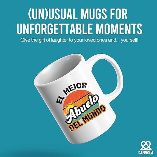 Miniatura 2 de El Mejor Abuelo Del Mundo - Taza de cerámica de 11 onzas, color blanco