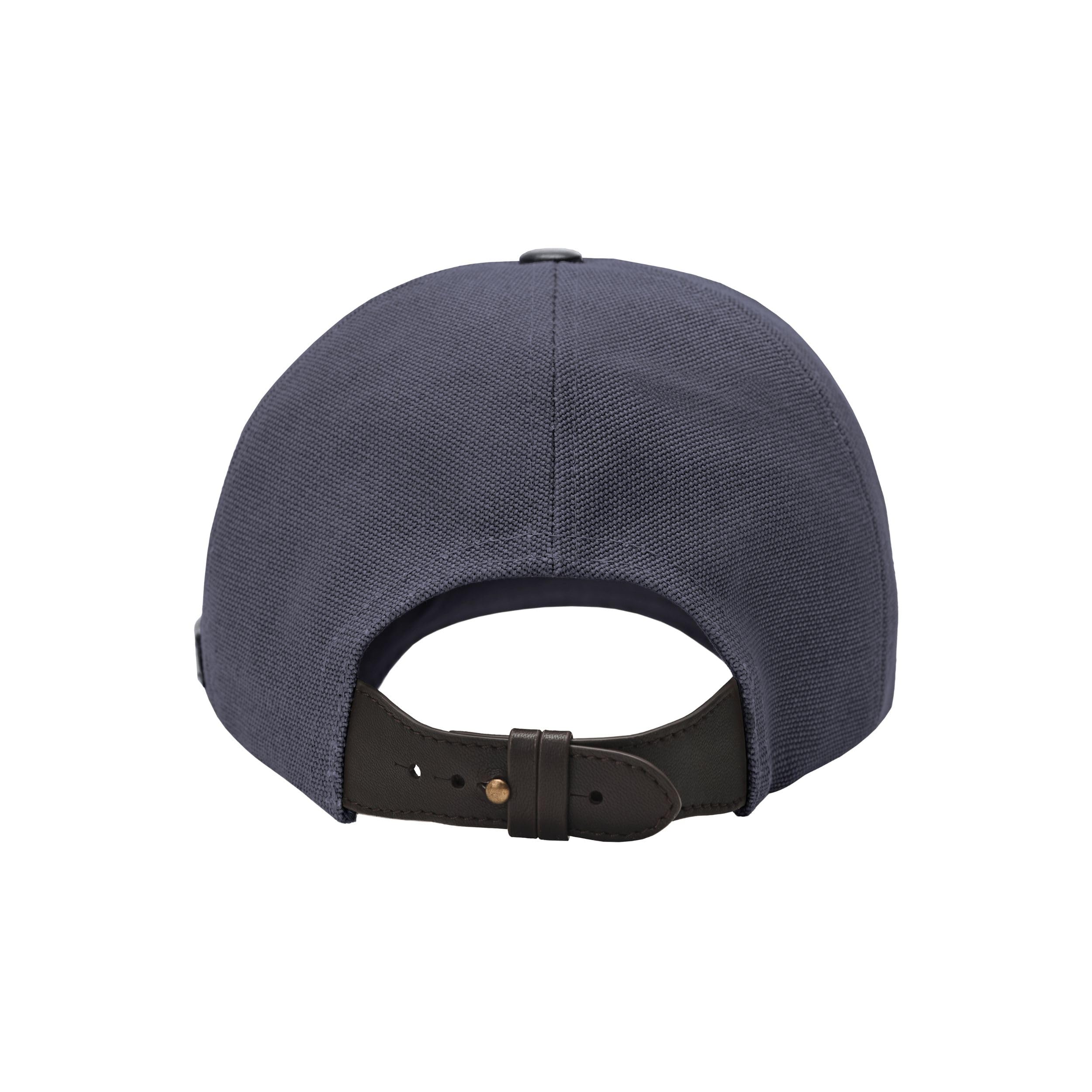 DRAKENSBERG Baseball-Kappe 'Lennox' Baumwolle mit Echtleder Schirm, Basecap Herren, Damen, hochwertig, Standard-Universal-Größe