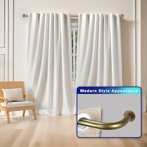 Miniatura 5 de Conjunto de barra de la marca Urbanest para cortinas opacas, ahorra energía, ajustable de 1 pulgada