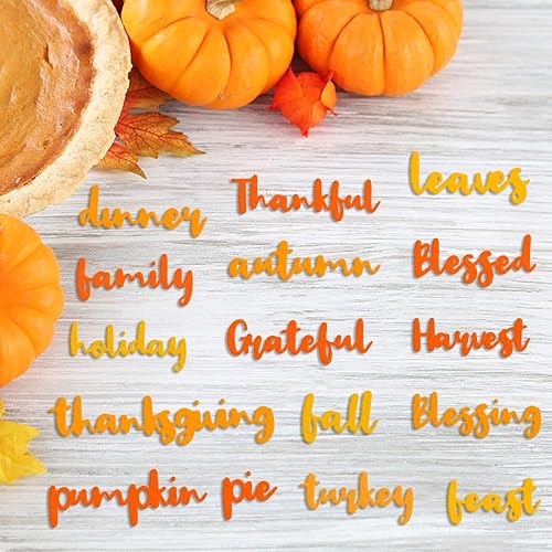 Miniatura 3 de Troqueles de corte de metal de Acción de Gracias para suministros de fabricación de tarjetas, palabras de bendición de otoño, troquelados,