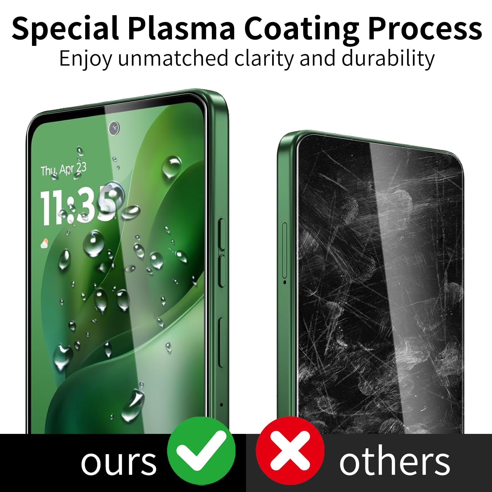 3+3 szt. do Moto G Stylus 5G 2025 ochraniacz ekranu + osłona obiektywu aparatu, odporna na zarysowania folia ze szkła hartowanego, ochrona przed upadkiem, przezroczysta HD, łatwa instalacja, twardość