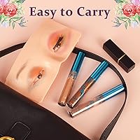 Vista 6 de JimKing - Tabla de maquillaje para practicar maquillaje, para profesionales y principiantes, modelo realista 3D para extensiones de pestañas