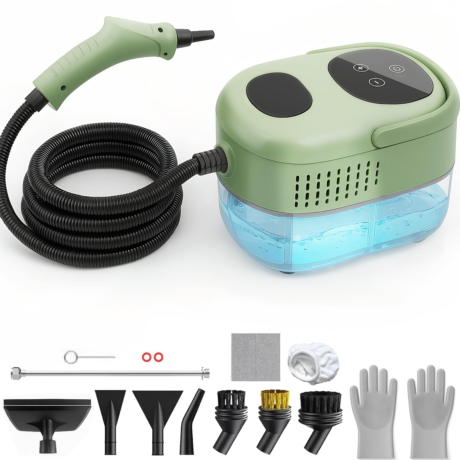 2500W Handheld Steam Cleaner 15s Fast Heat-Up 34oz Tank 6-Level Adjustable Steam Control Touch Screen Portable Steamer for