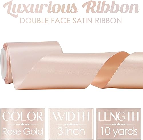 Vista 874 de MEEDEE Orange Satin Ribbon - 1.5 inch Double Faced Satin Ribbon, 50 Yards - Neon Tangerine - For Christmas, Thanksgiving, Halloween, Weddings