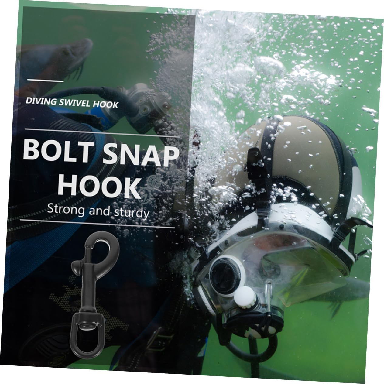 CIYODO Diving Hook Bolt Snap Hook Strap Belt Hook Bolt Snap for Diving Swivel Snap Hook Pet Leashes Key Chain Sturdy Metal Hook Universal Bolt Snap Swivel Hook Single End Hook Snap Hooks