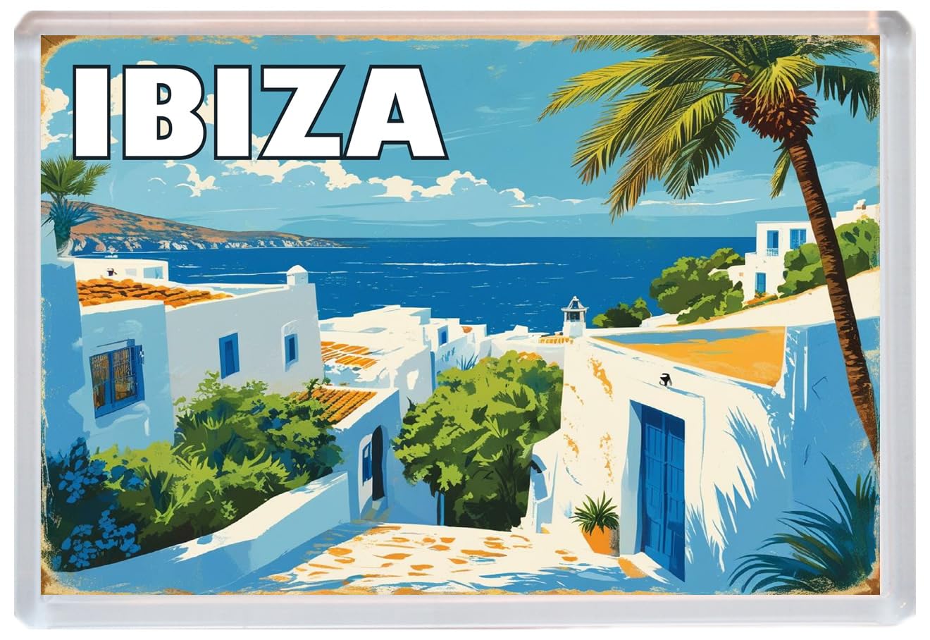 Ibiza - Jumbo Artistic Fridge Magnet 96 x 67mm BBSM1747