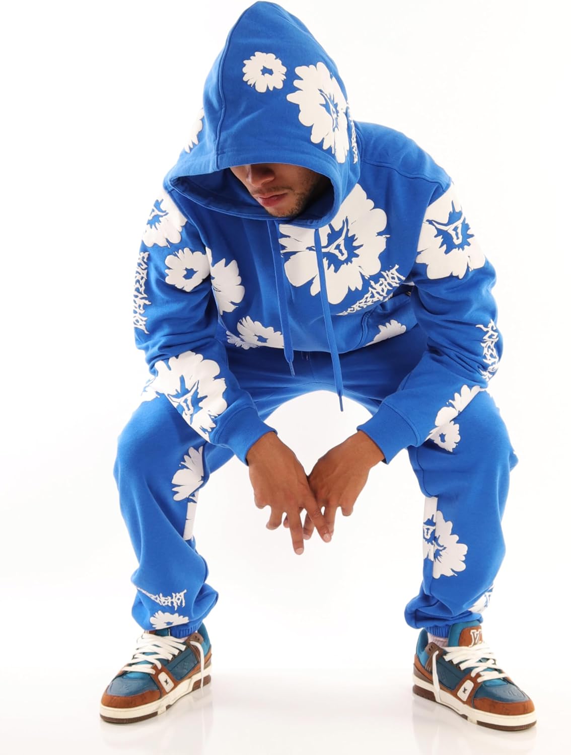 SCREENSHOT-Fleece Pants 5202 Mens Streetwear Urban Stack Fit Fleece Pants - NYC Street Fashion Sweatpants Ribbed Wasteband - Image 5