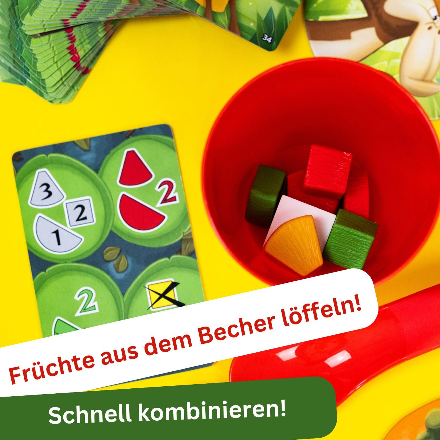HUCH! Fresh Fruits – Brettspiel Ab 8 Jahren, Familienspiel, Obst Stapeln Ohne Zerquetschen