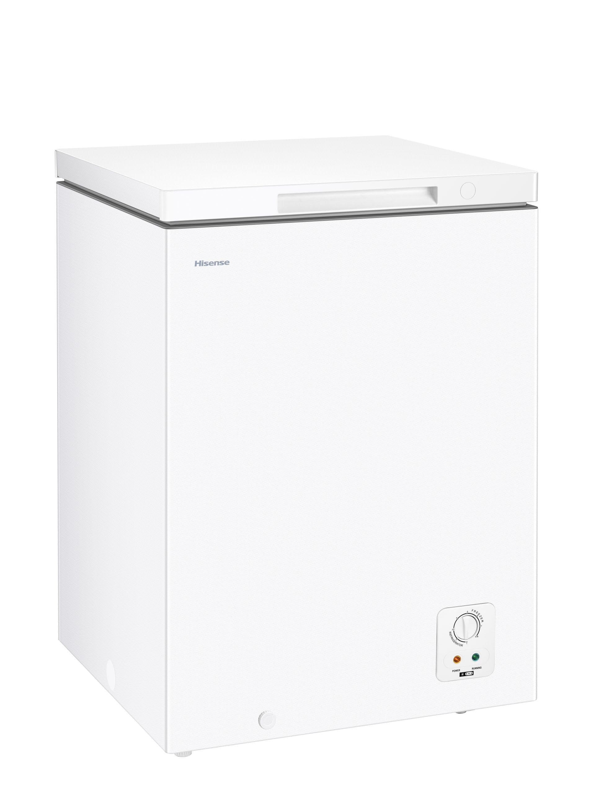 Hisense FT100N1BWE Tiefkühlschrank mit 97 Liter Fassungsvermögen, leise max. 40 dB, Abmessungen 57,1 x 42,7 x 83,8 cm (L x B x H), Weiß