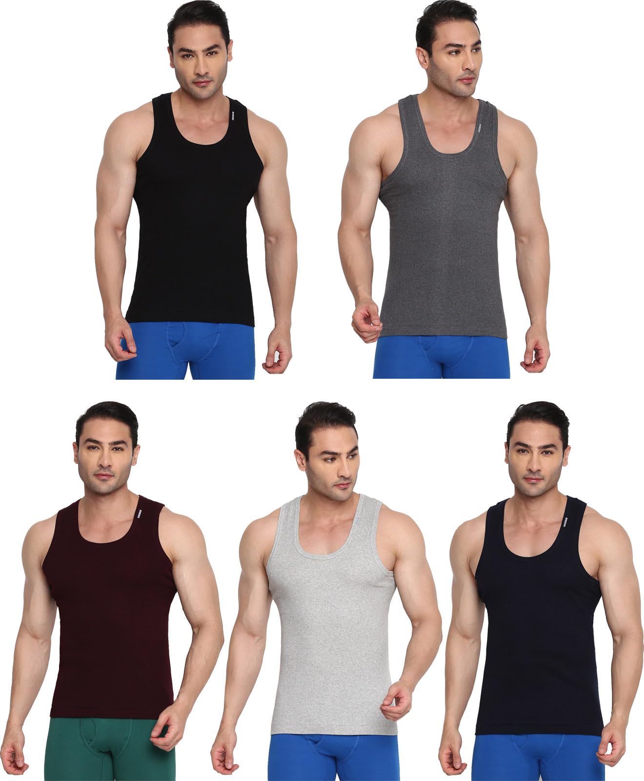 Men's Striped Regular Fit Vest (Colors-204-Derby-B1-DGry1-G1-N1-WN1-95_Multicolour-image-27