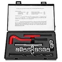 Vista 1 de Jeanoko Kit de reparación de roscas M11x1.25 Insertos de rosca de acero inoxidable Kit de grifo de reenhebrado de rosca hembra accesorio