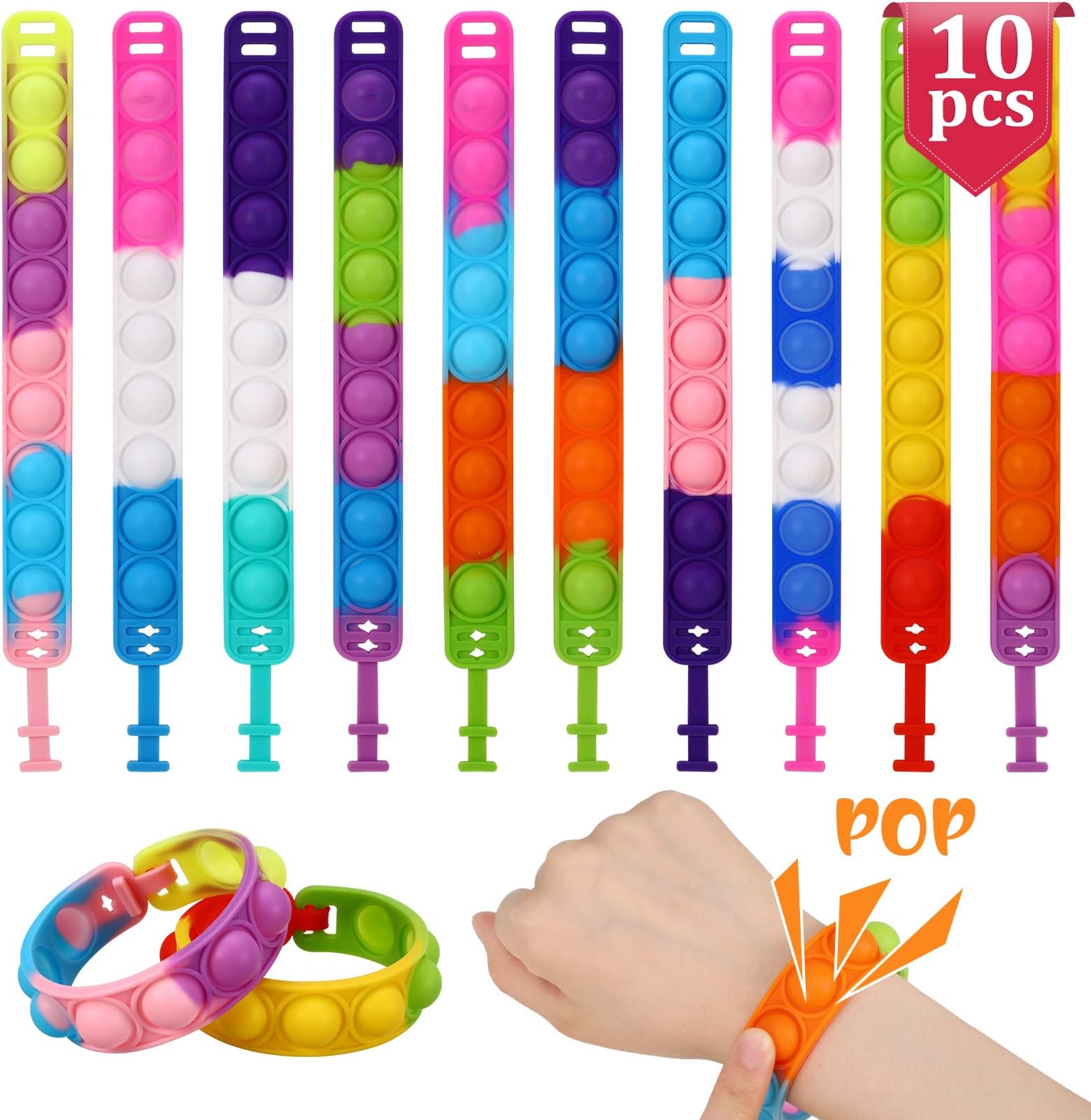 4 Fidget Toys Für Erwachsene - Stressabbau Massagestifte In 4 Farben