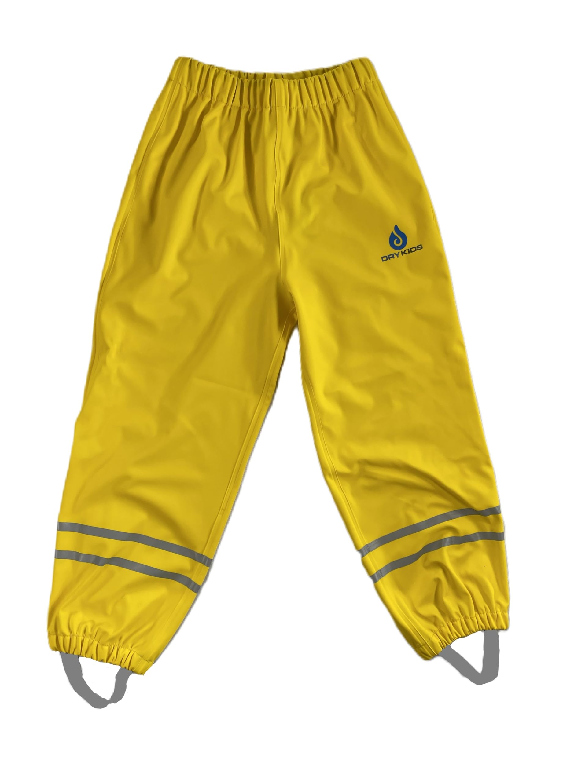 DRY KIDS Childrens PU Over Trousers Yellow 7/8 yrs
