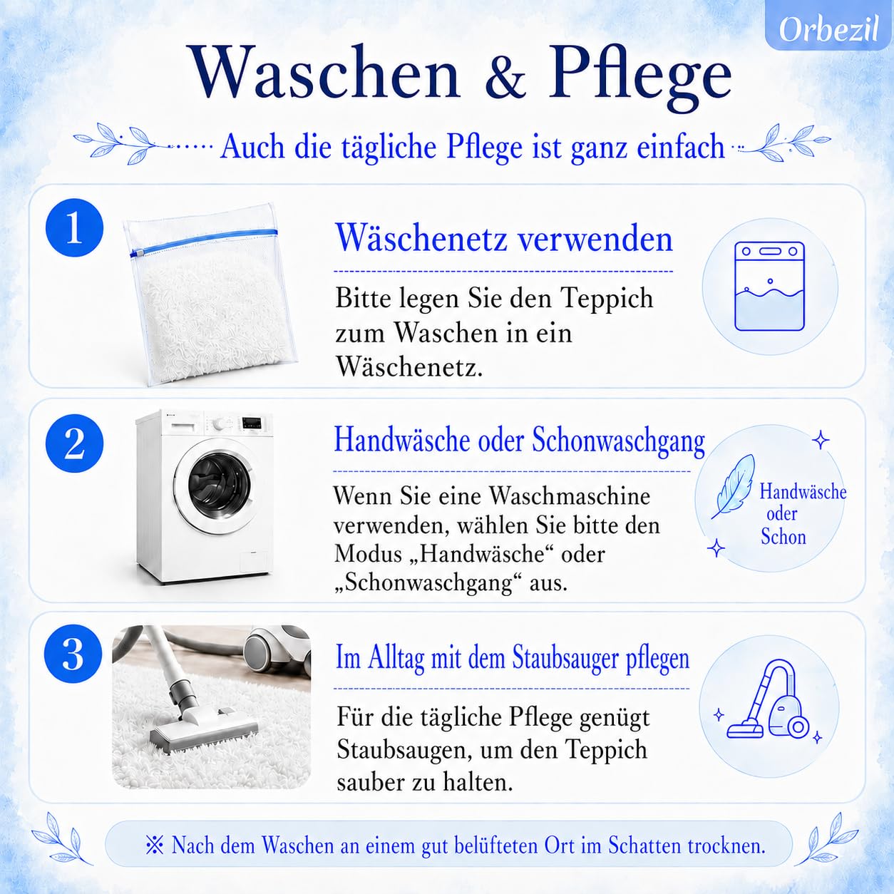 Hochflor Teppich Weiß 200 x 300 cm, Flauschiger Waschbarer Shaggy Teppich mit Anti-Rutsch-Unterseite, Leichtgewichtiger Langflor-Kuschelteppich für Wohnzimmer, Schlafzimmer und Kinderzimmer