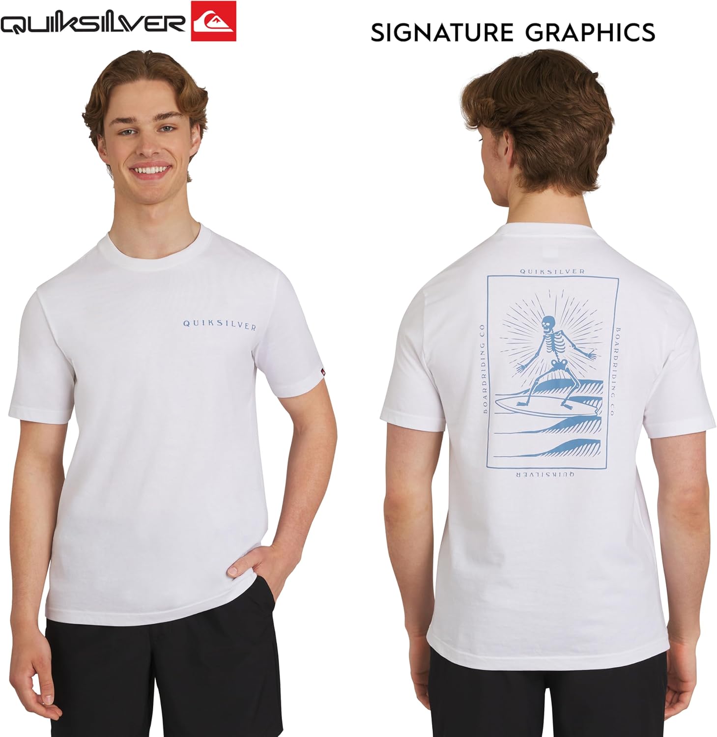 Quiksilver Men's Soft Cotton Premium Tee Short Sleeve T-Shirt - Image 5