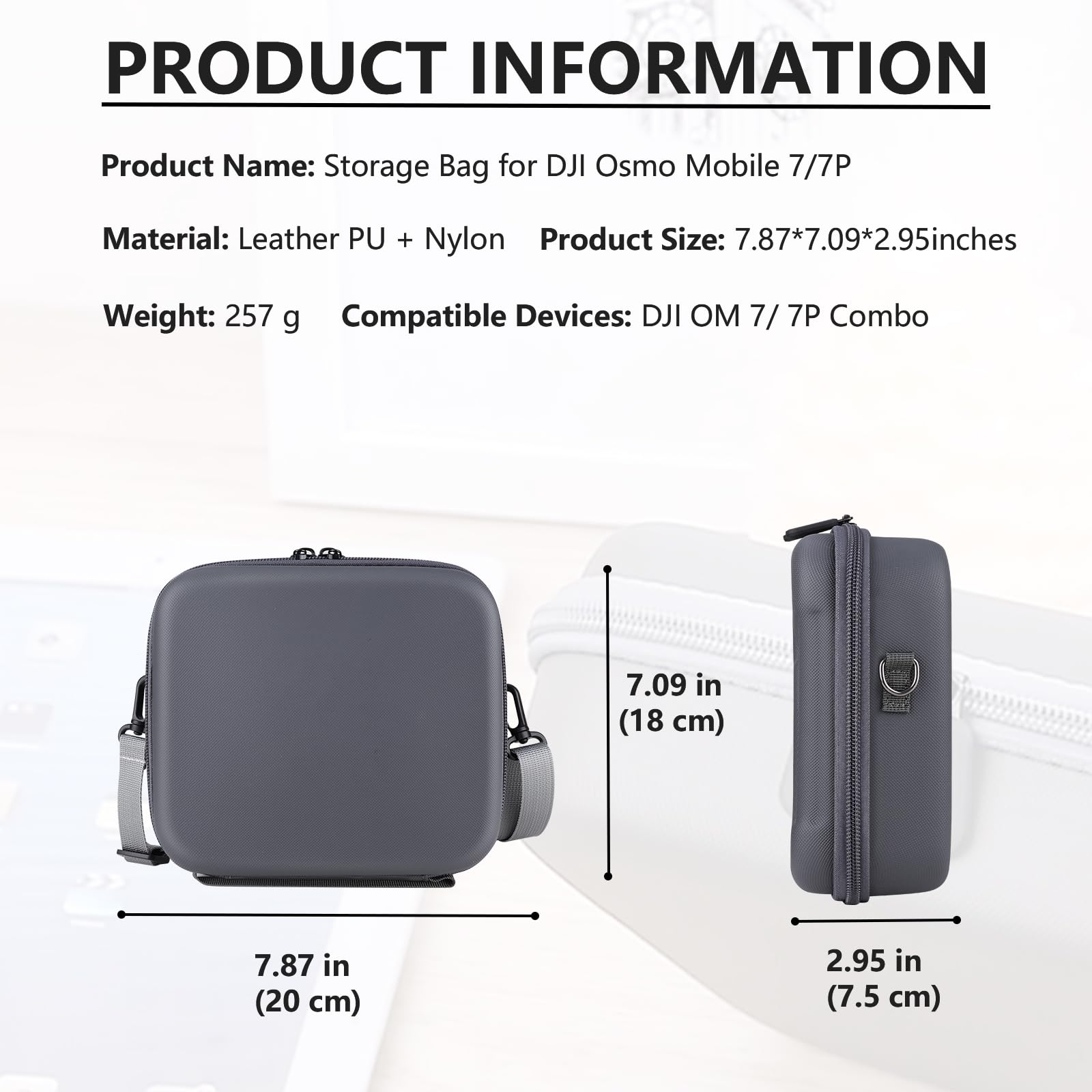 Miieomi Carrying Case for DJI OM 7/7P/OM8 - Image 4