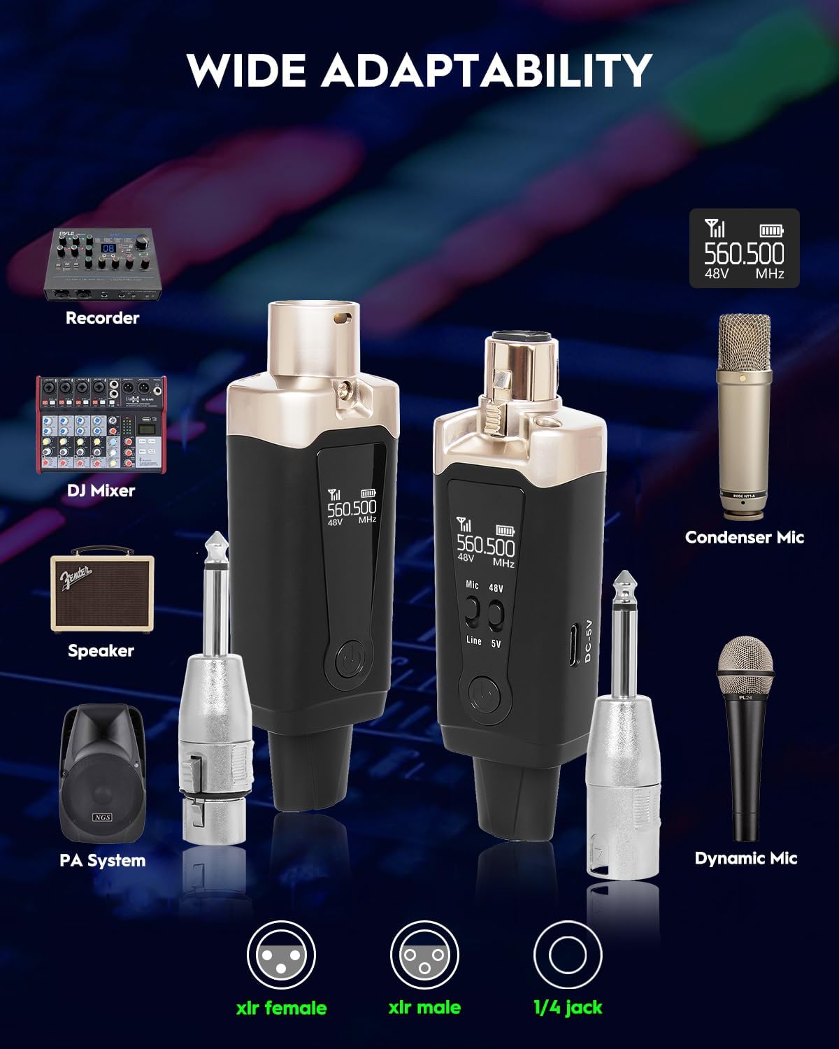 STRICH M2 system showing wide adaptability with various audio devices