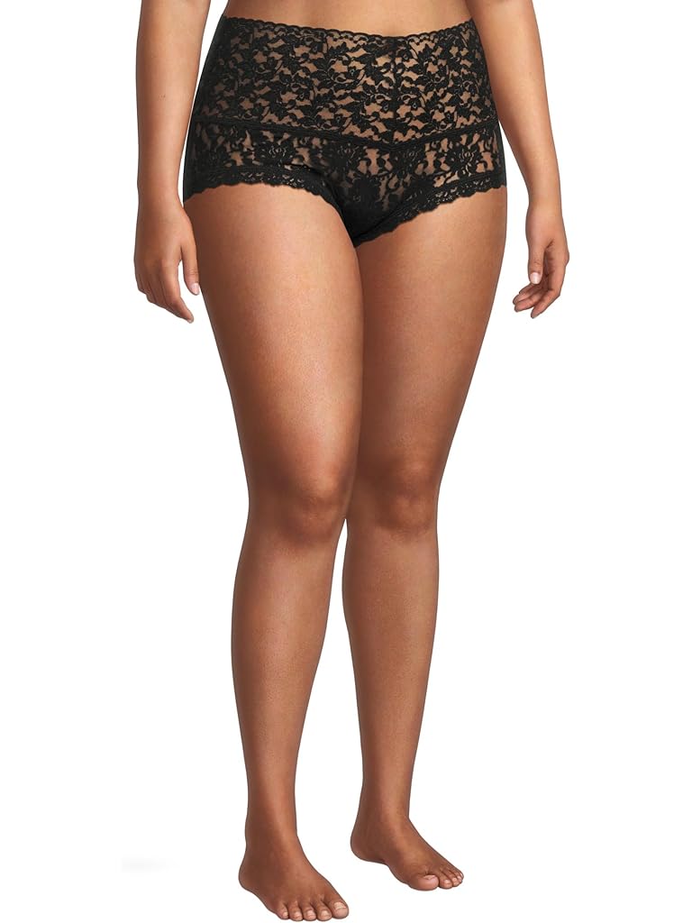 Black Hanky Panky Plus Size Retro Lace Boyshort