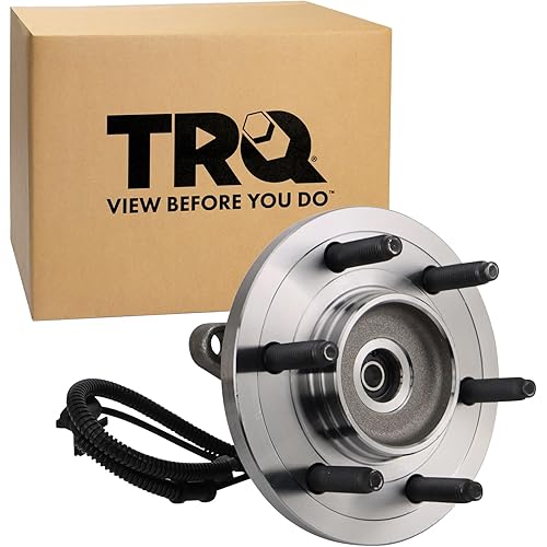 TRQ Front Passenger Side Wheel Bearing & Hub Assembly with ABS Sensor Compatible with 2011-2014 Ford Expedition 2010-2014 F-150 Lincoln Navigator