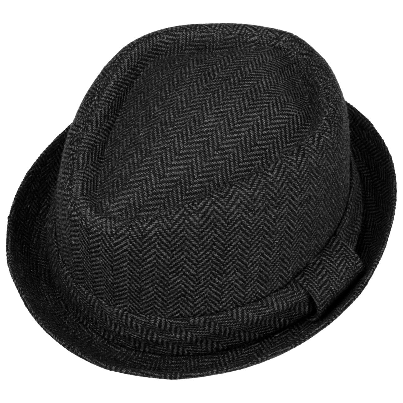 LIPODO Diamond Crown Cappello Pork Pie Spina di Pesce Multicolore con Fascia in Tessuto Unisex Estate Inverno