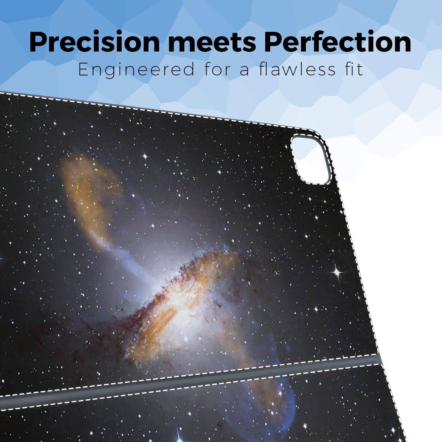 Carbon Fiber Phone Skin Compatible with Apple Magic Keyboard for iPad Pro 13" (M5) 2025 - Centaurus - Premium 3M Vinyl Protective Wrap Decal Cover - Easy to Apply | Crafted in The USA by MightySkins