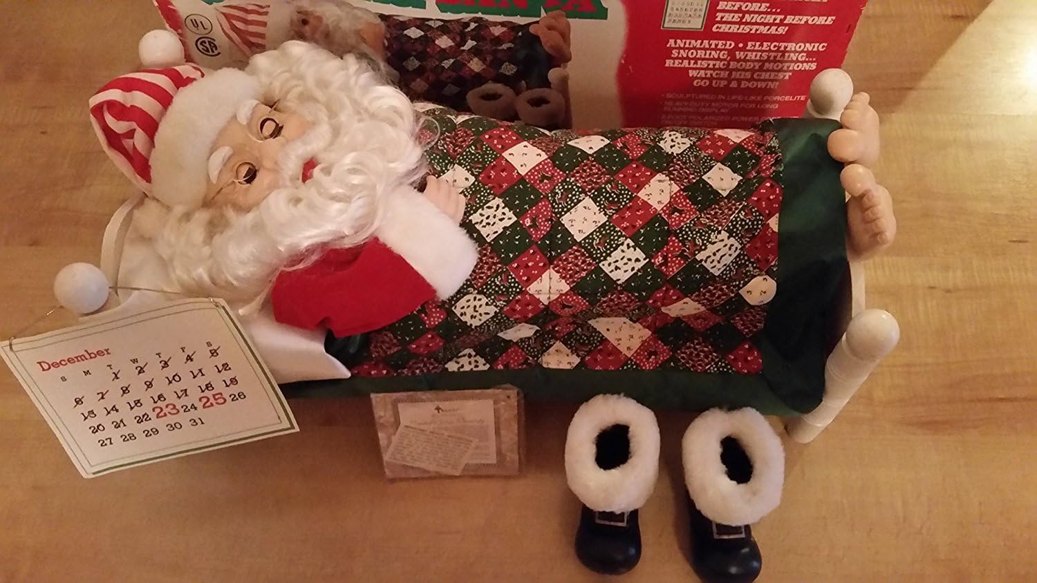 Telco Sleeping Santa Snoring Whistling Animated Electronic Motionettes