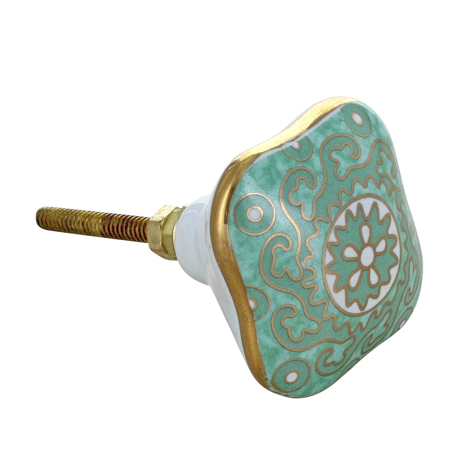 G Decor Milano Collection Ceramic Door Knobs Vintage Shabby Chic Cupboard Drawer Pull Handles (Milano Collection I)