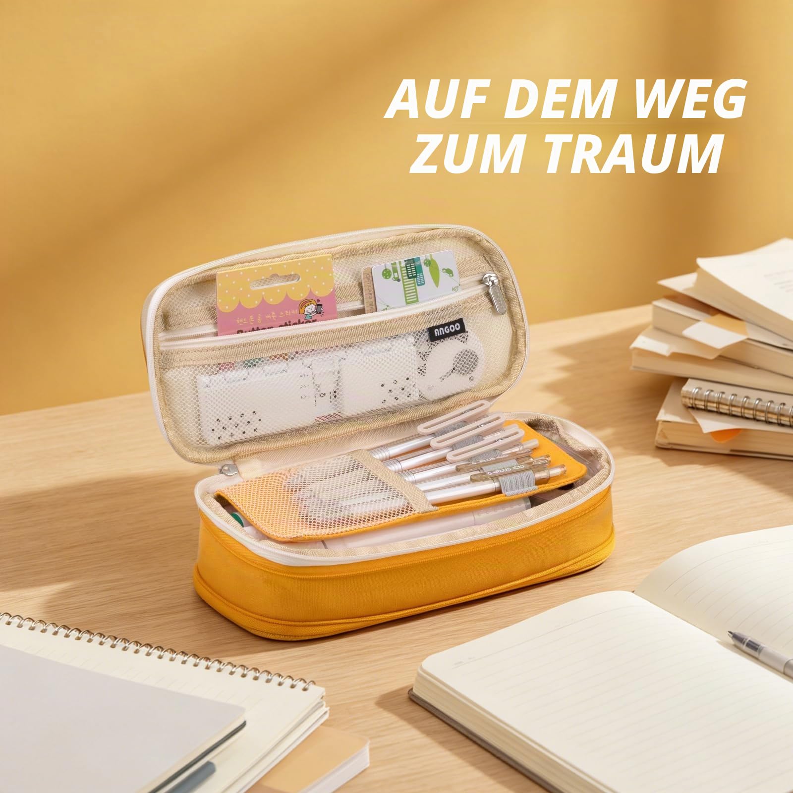 EASTHILL Federmäppchen mit grossem Fassungsvermögen Stiftebeutel Aufbewahrungstasche für Studentin Mädchen Erwachsener von Büro College Schulorganisator